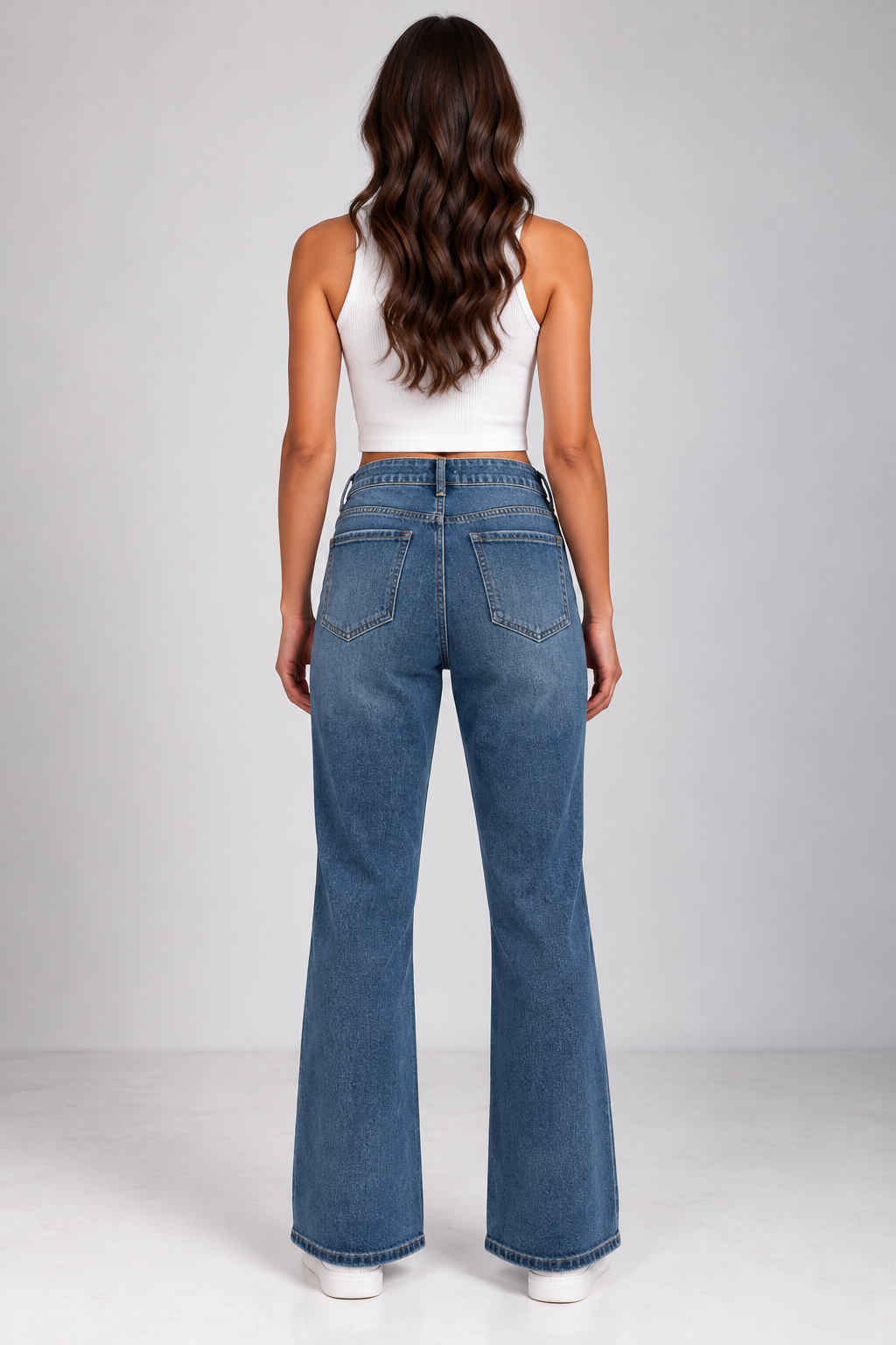 Straight-cut fit jeans