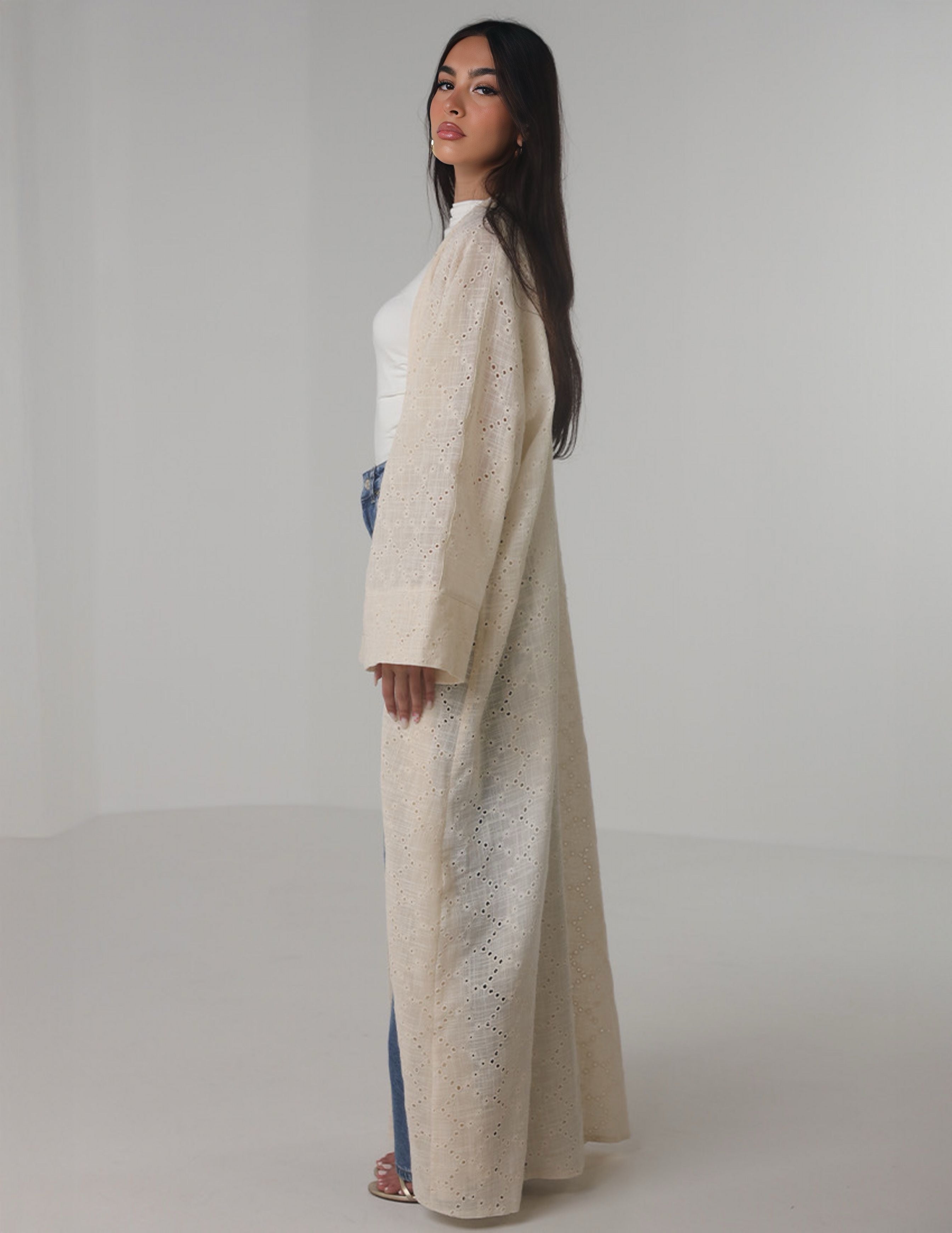 Flowy Open Abaya – Ramadan Vibes