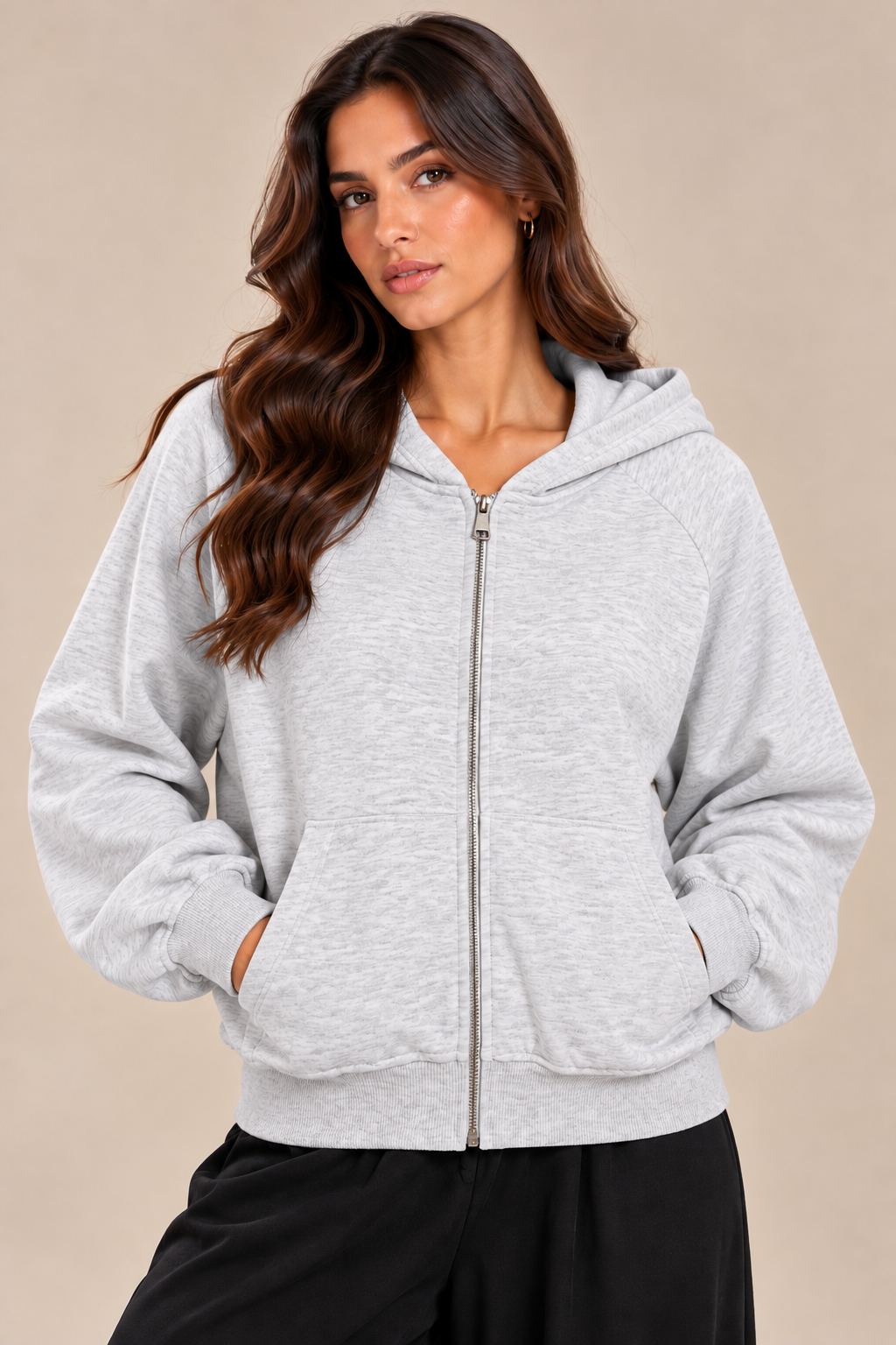 Sweatshirt with a hood and a pocket