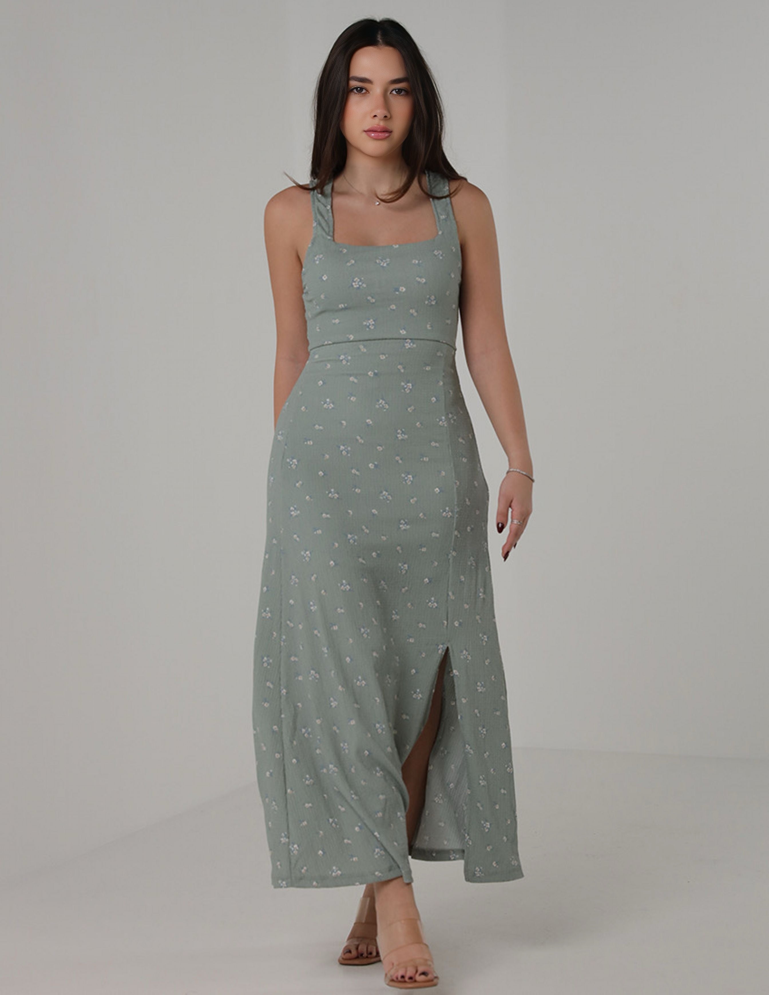 Floral Print Maxi Dress