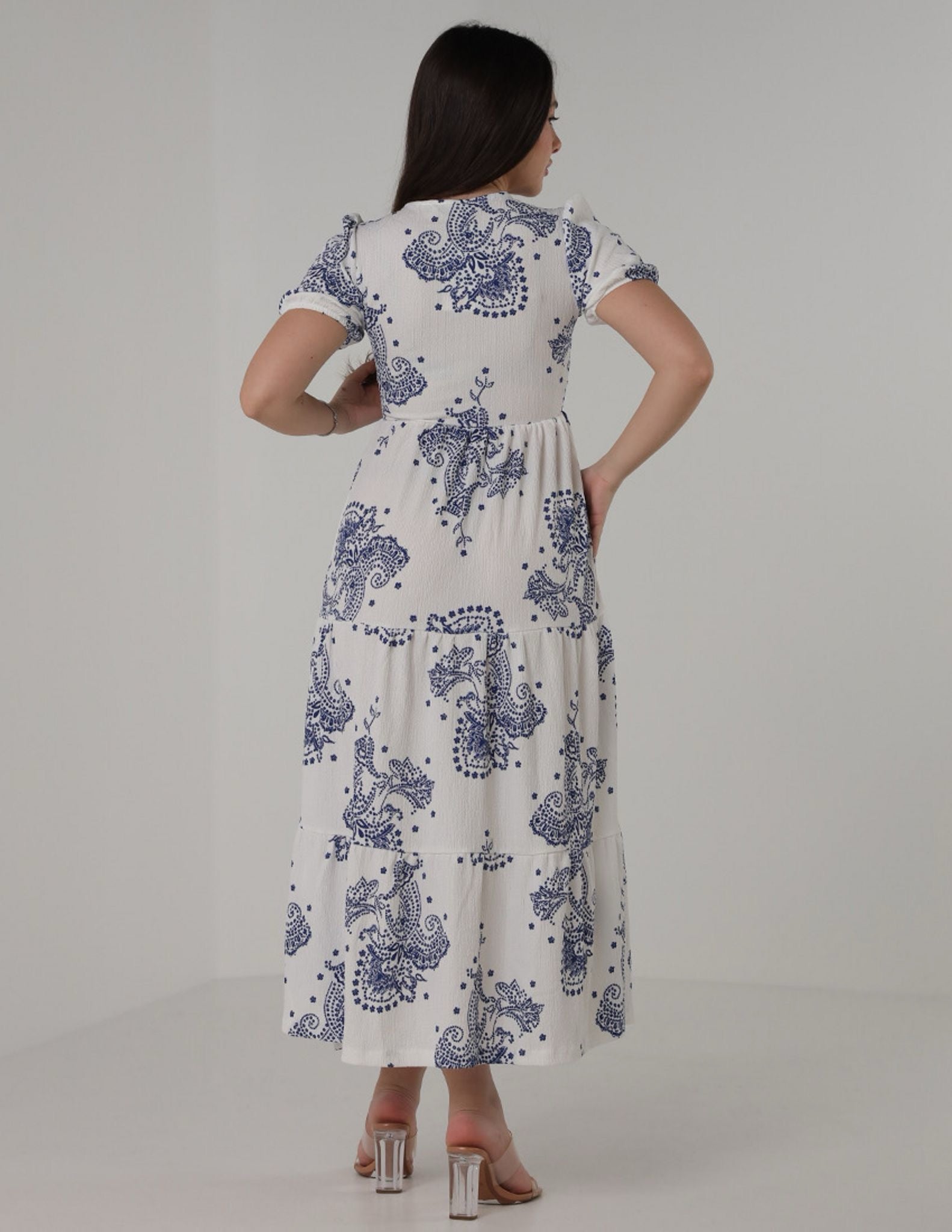 Paisley Printed Maxi Dress