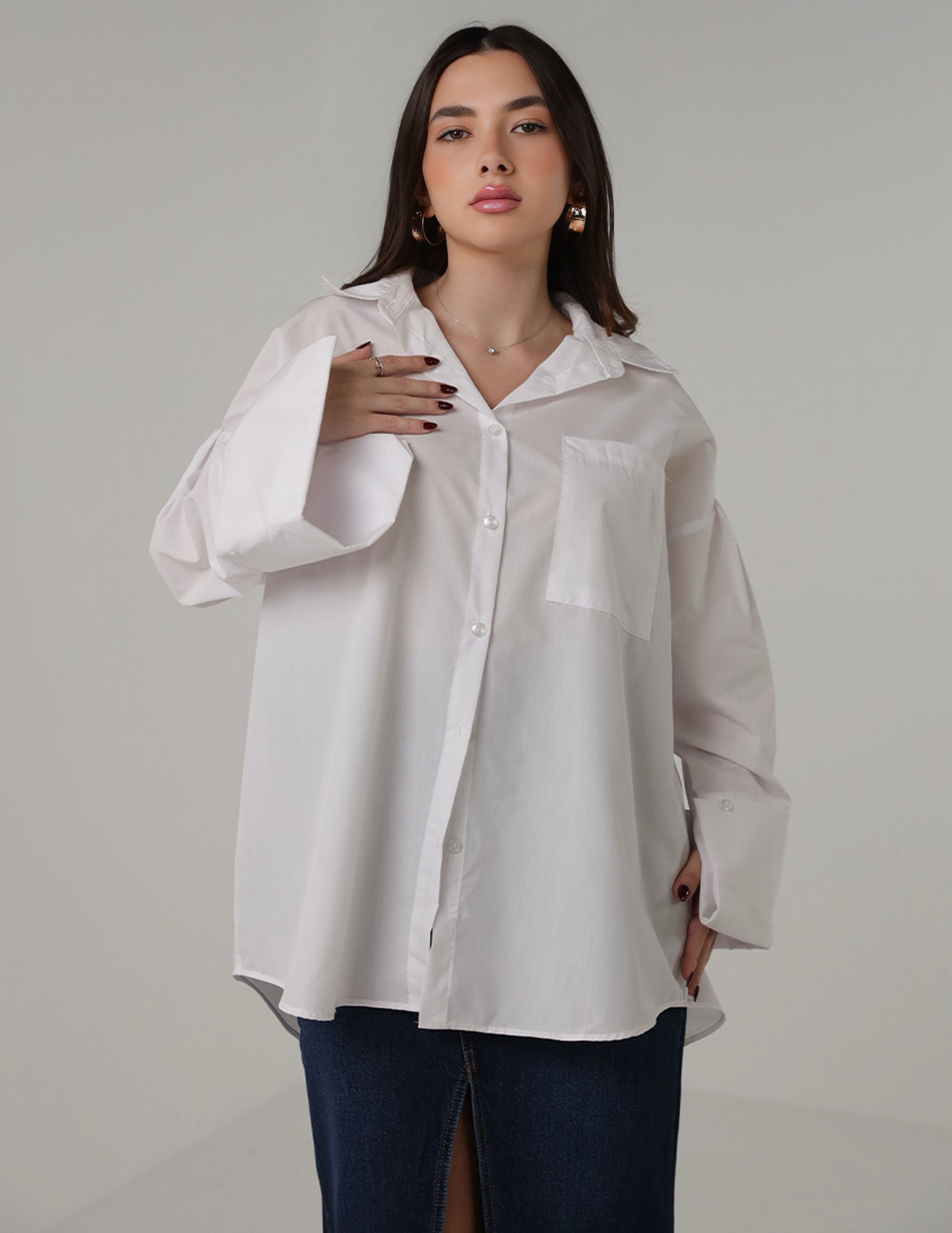 Oversized Button-Up Shirt