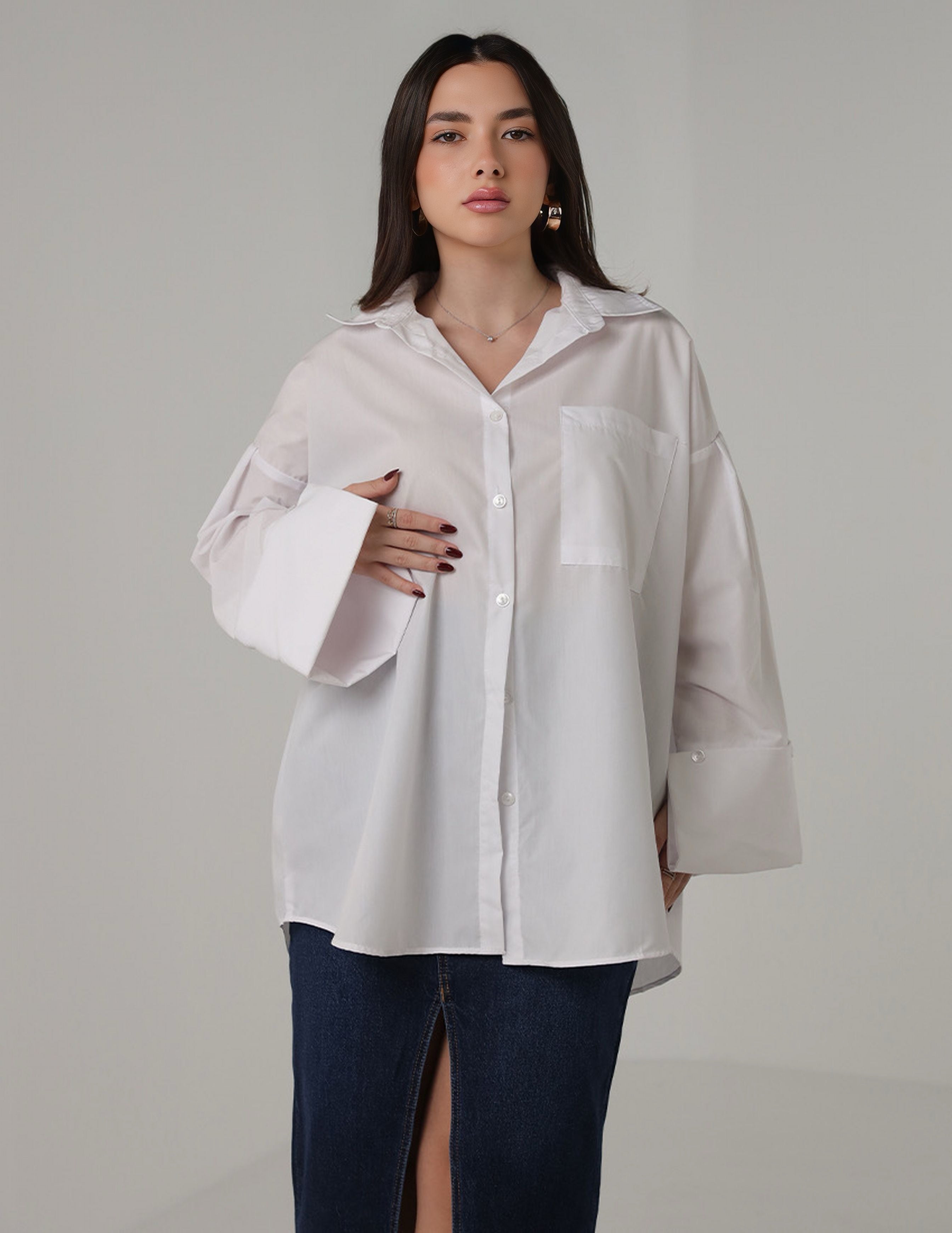 Oversized Button-Up Shirt