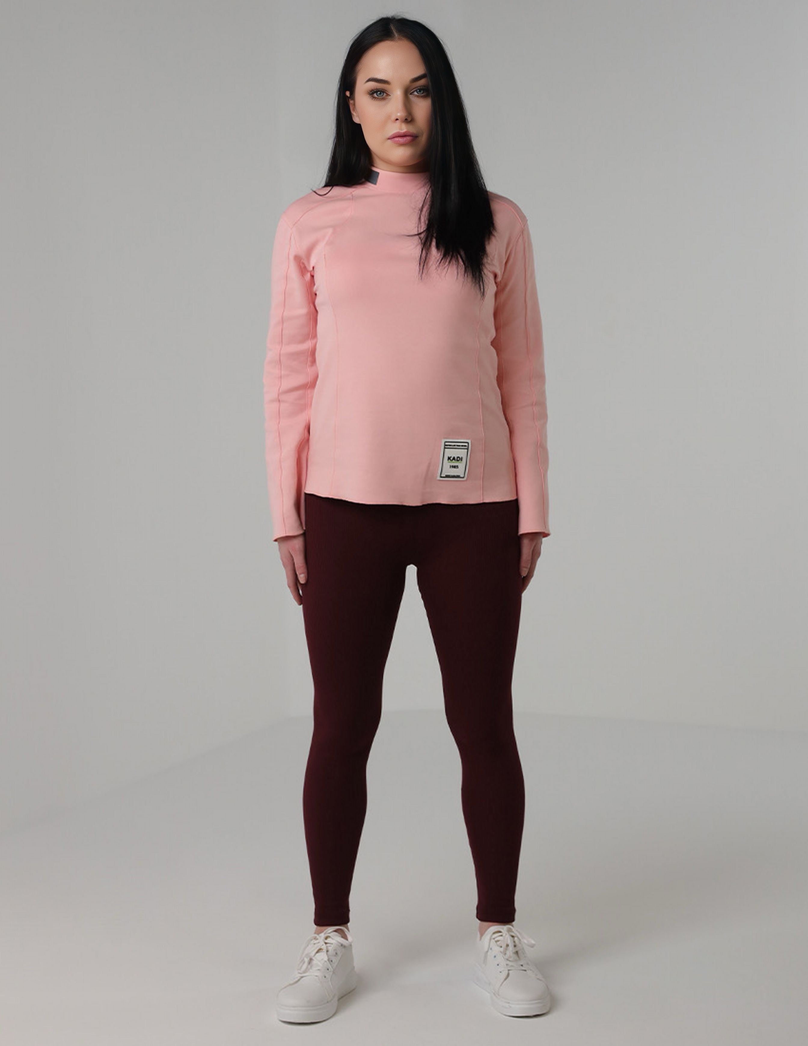 بنطال ضيق من الليكرا المضلع