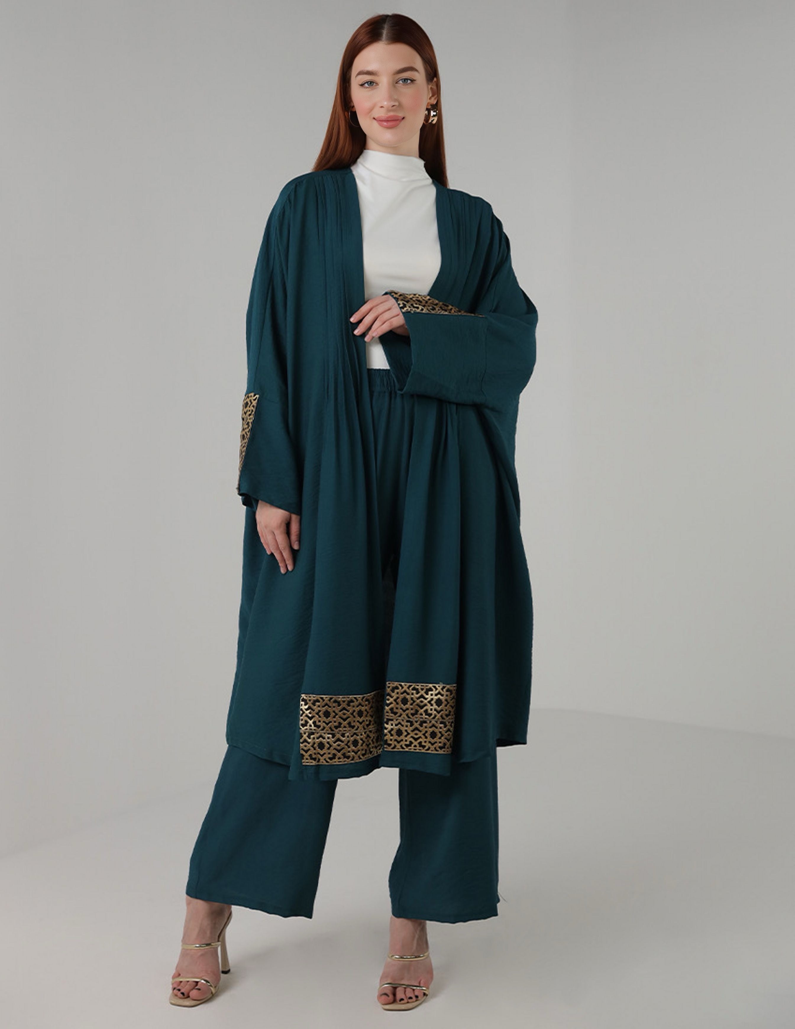 Two-Piece Set with Embroidered Details