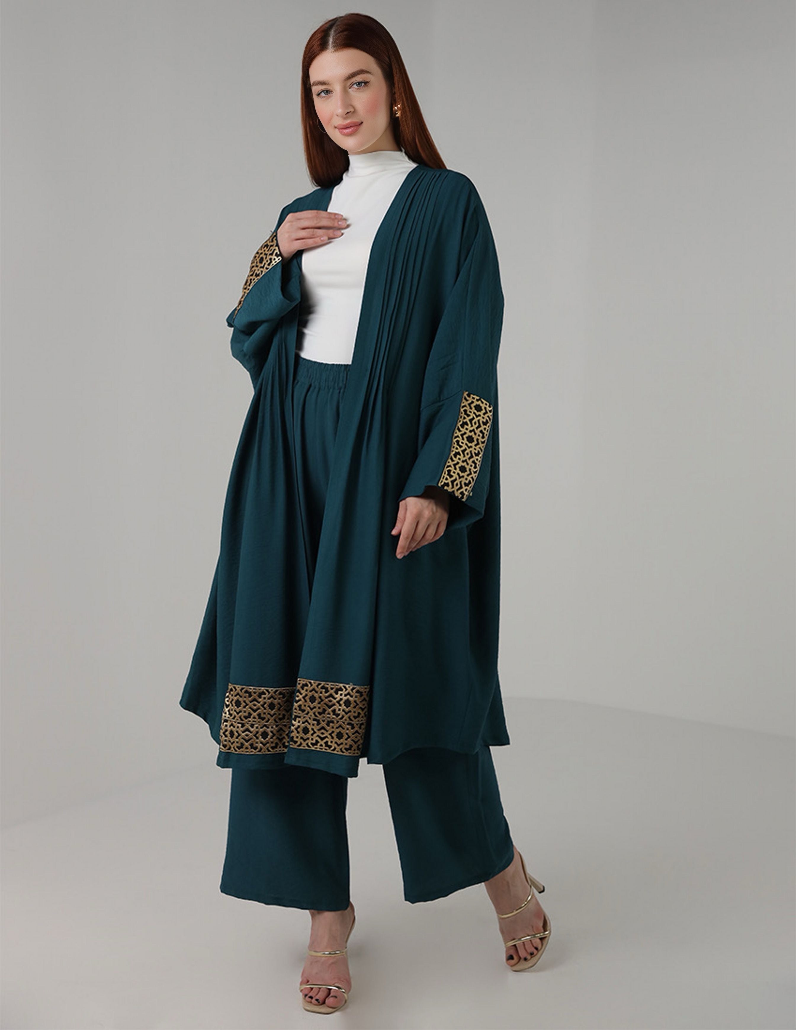 Two-Piece Set with Embroidered Details