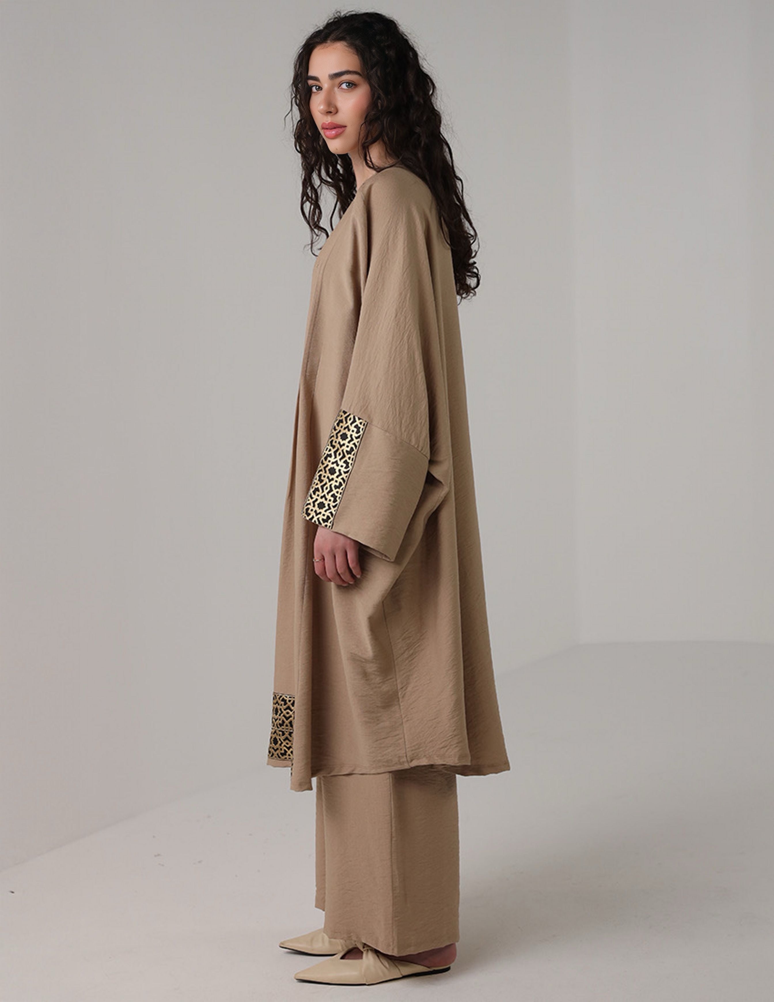 Two-Piece Set with Embroidered Details