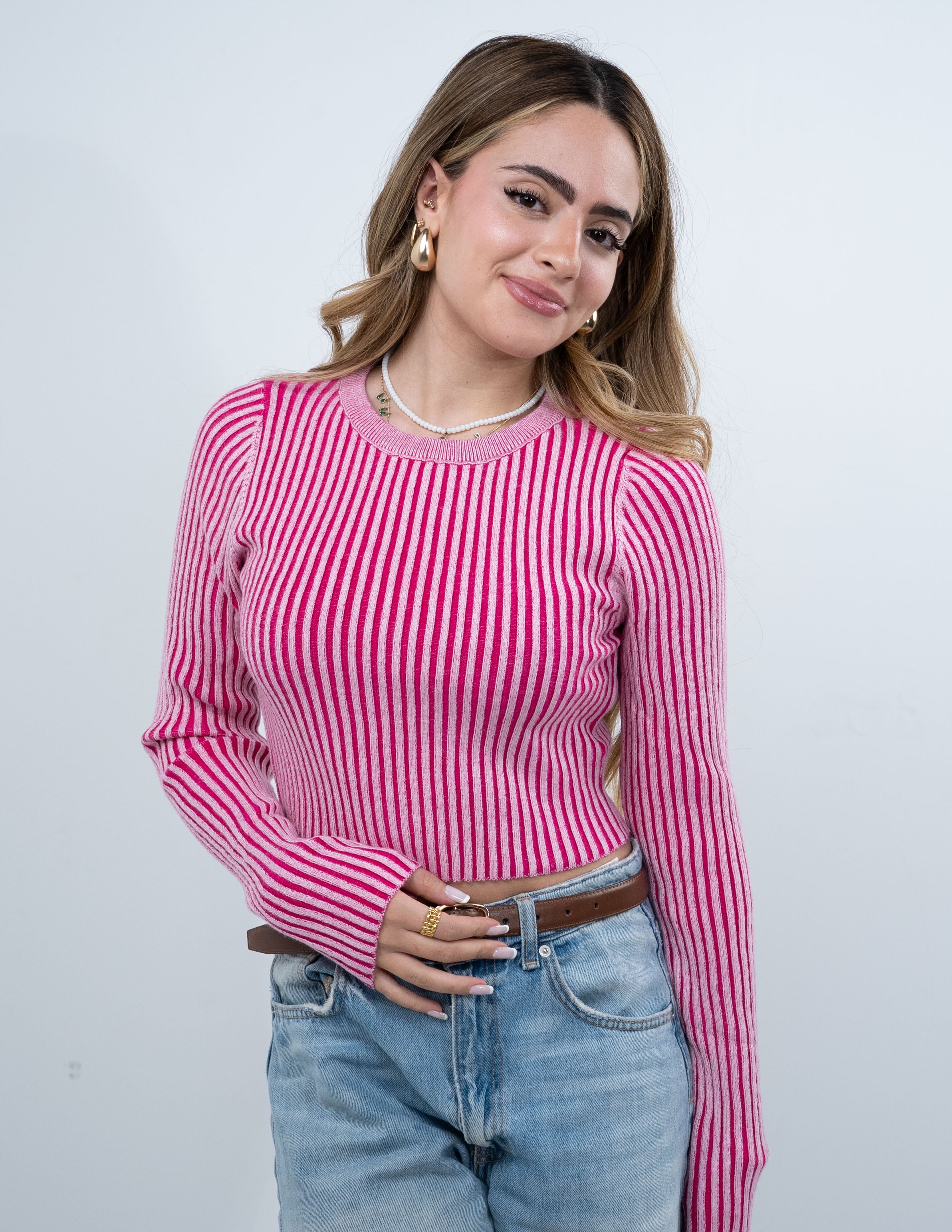 Ribbed Fit Blouse