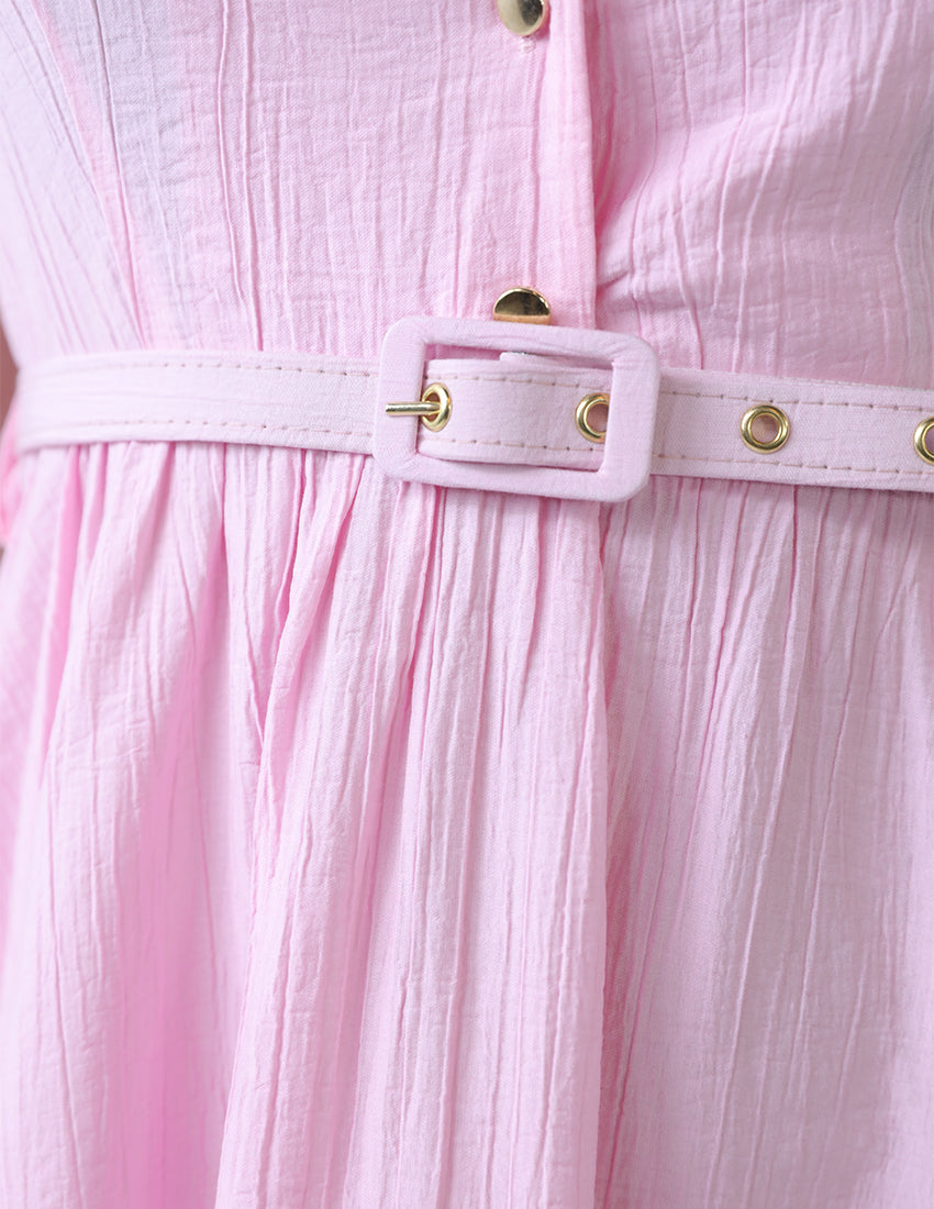 فستان طويل متوسط الطول