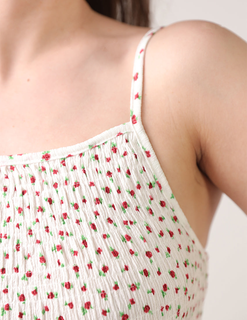 A white floral dress