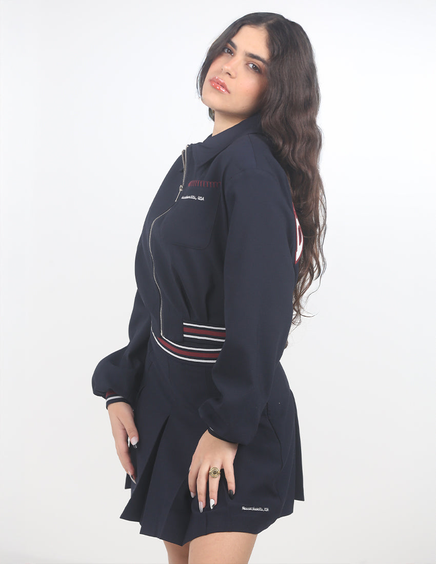 "BOSTEN" jacket and skirt set