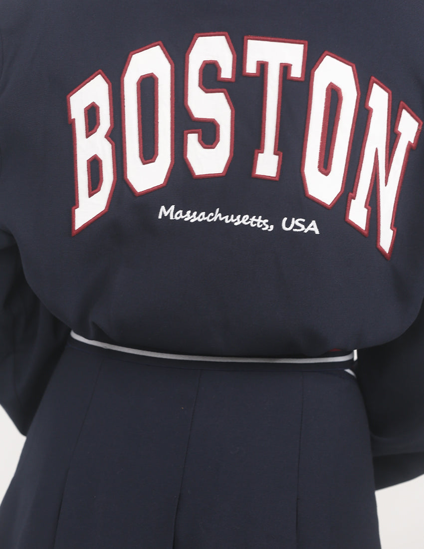 "BOSTEN" jacket and skirt set