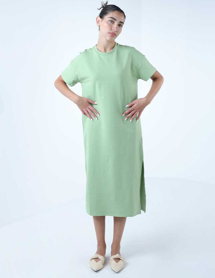 Wide Dress With side Slits