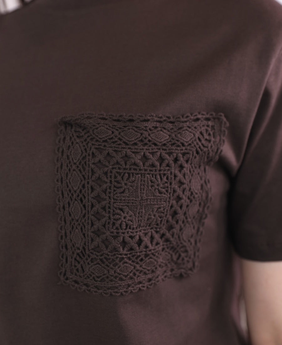 Pocket tricot t-shirt