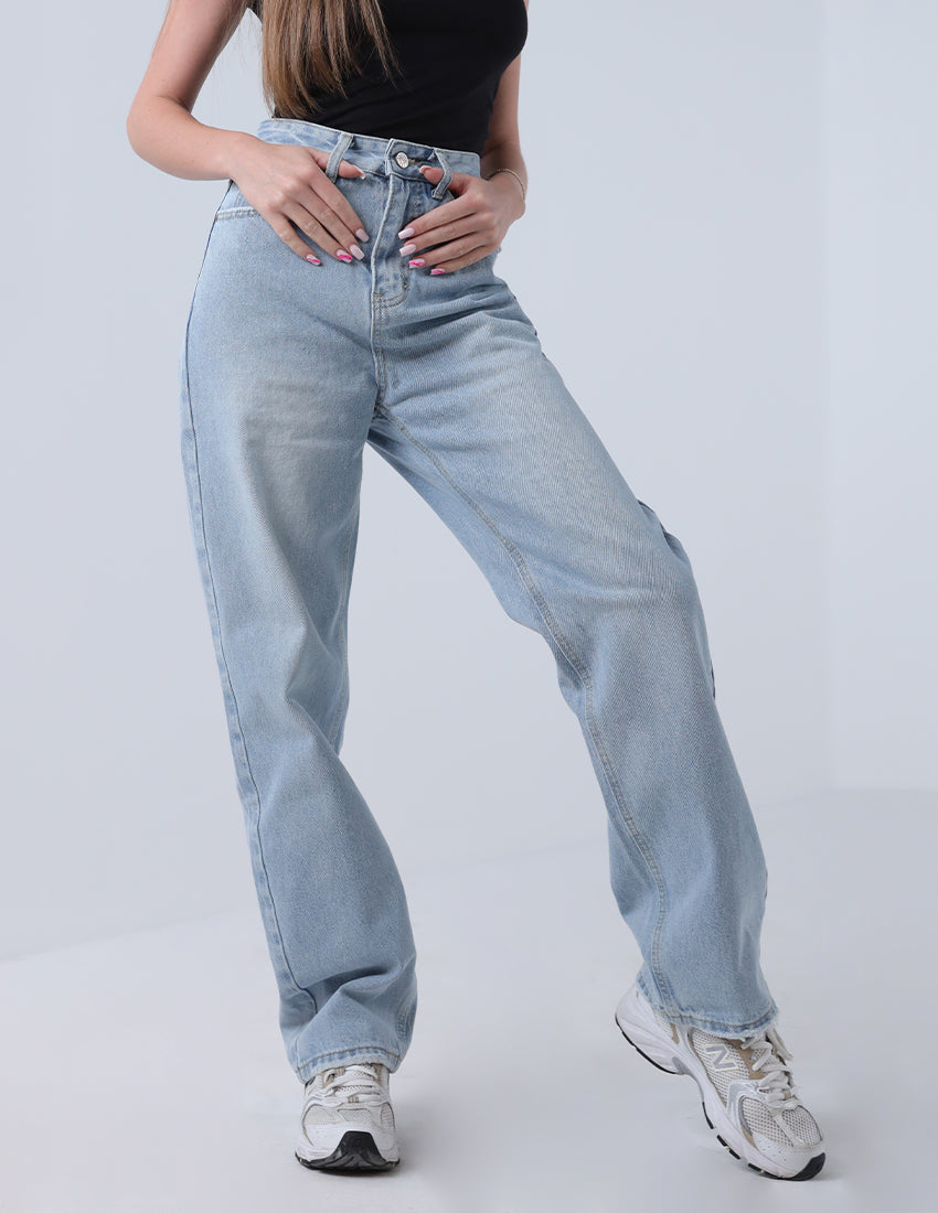 Regular Cut Sky Blue Denim