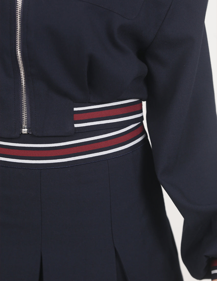 "BOSTEN" jacket and skirt set