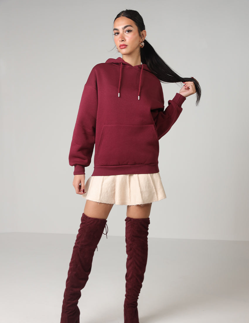 Cotton Hoodie with Kangaroo Pocket