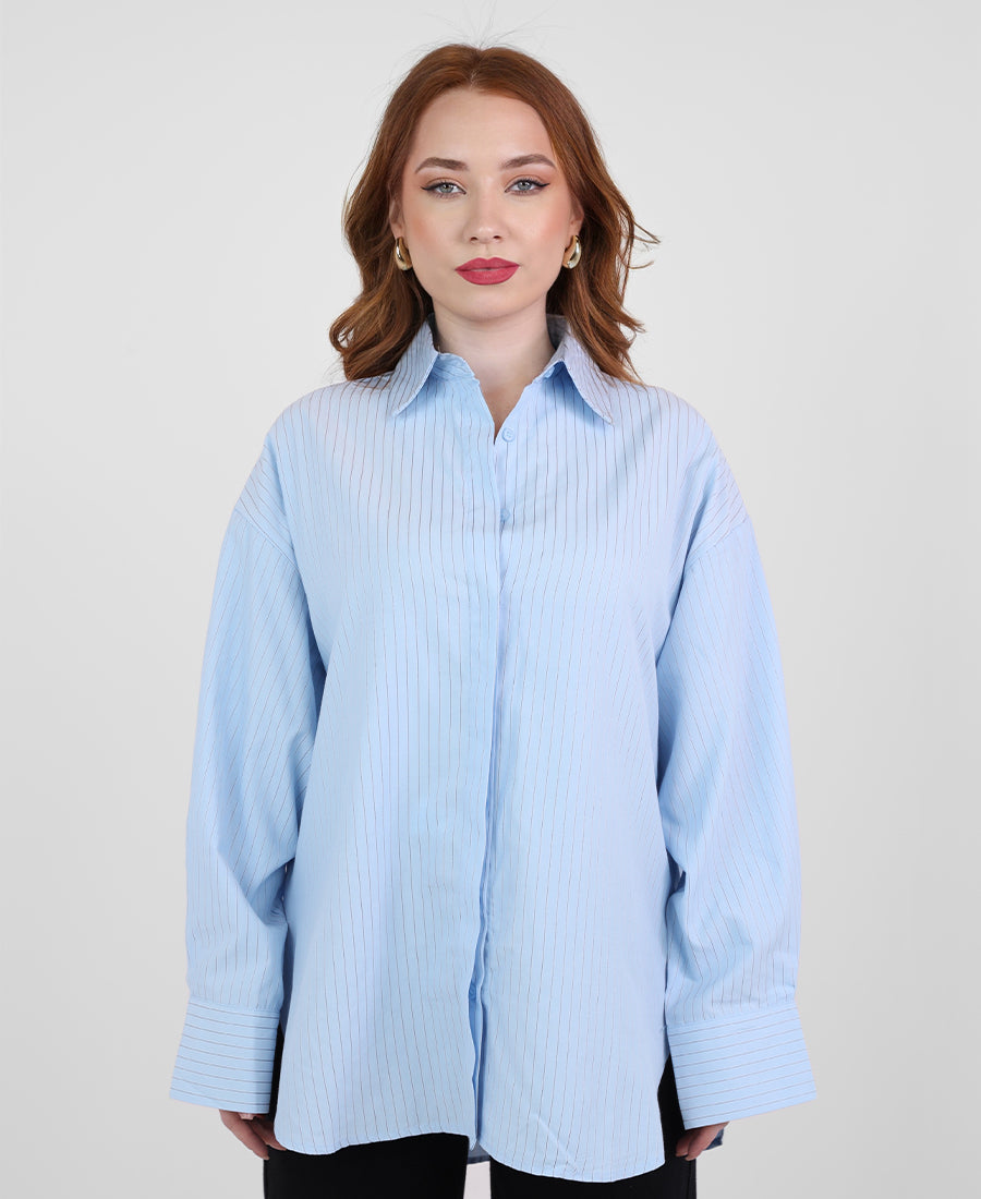 Oversized striped shirt