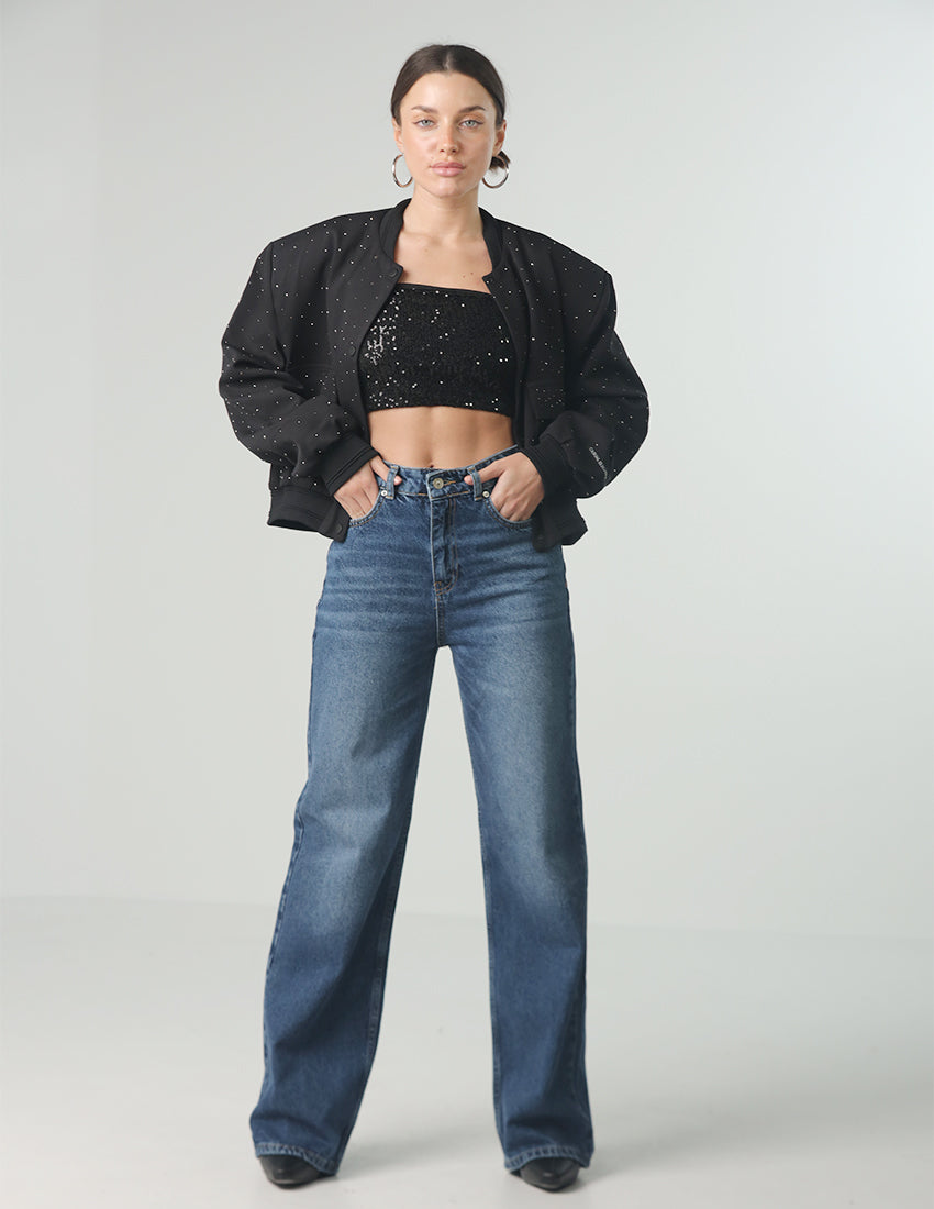 Oversized bomber jacket