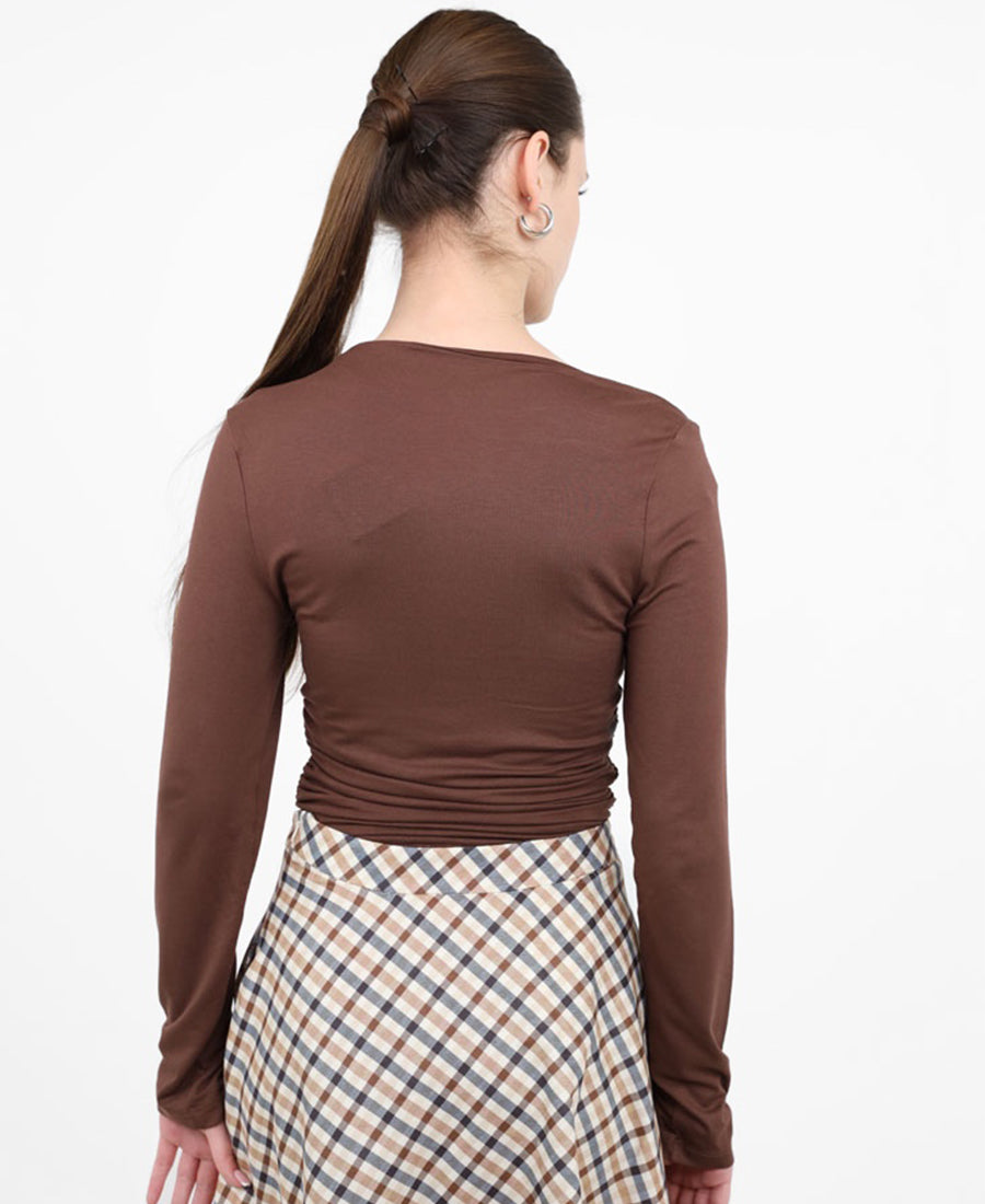 Fitted long sleeve Top