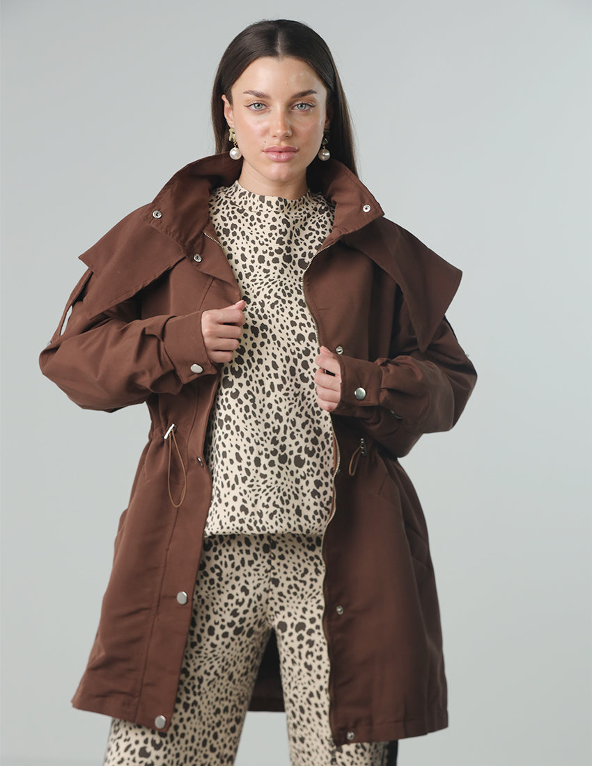 Oversized utility parka