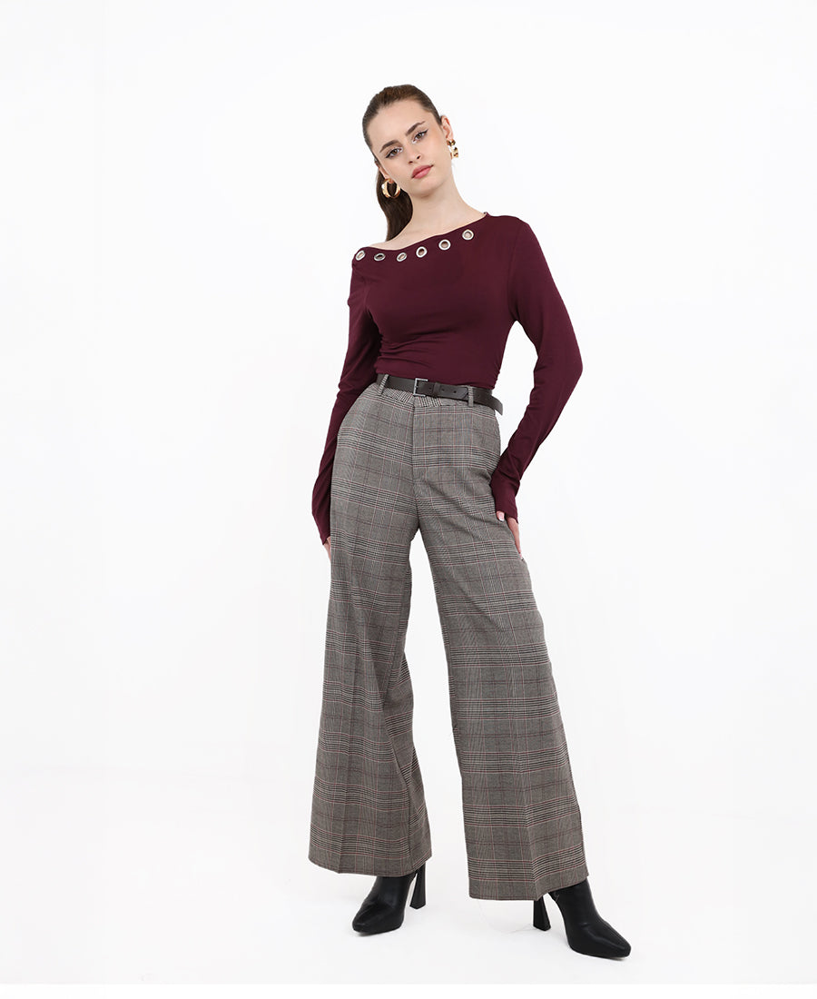 Fitted long sleeve Top