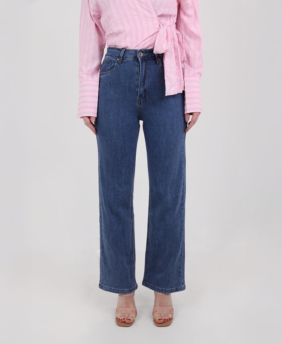Straight-leg jeans