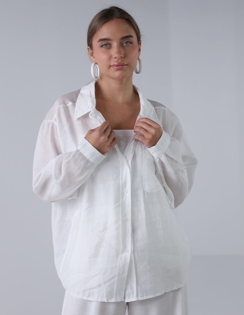 Oversized Linen Shirt