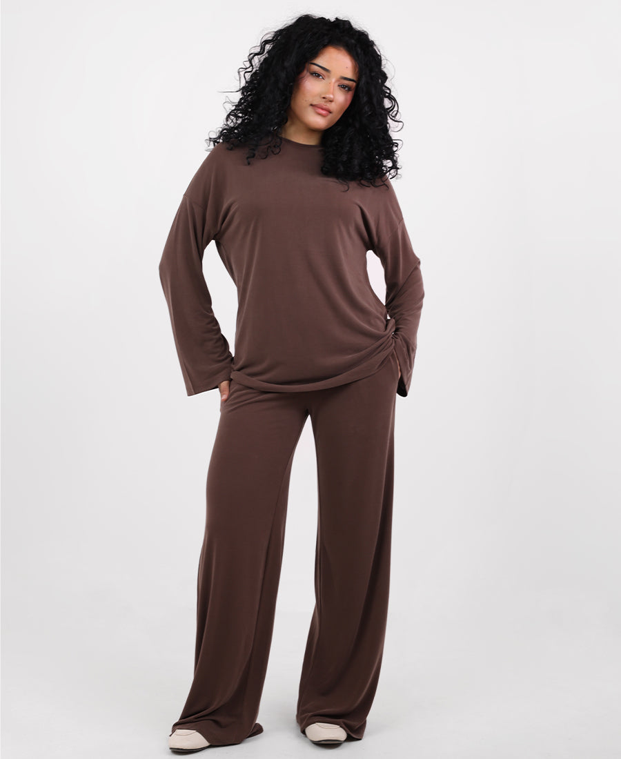 Butter pants straight cut elastic waist