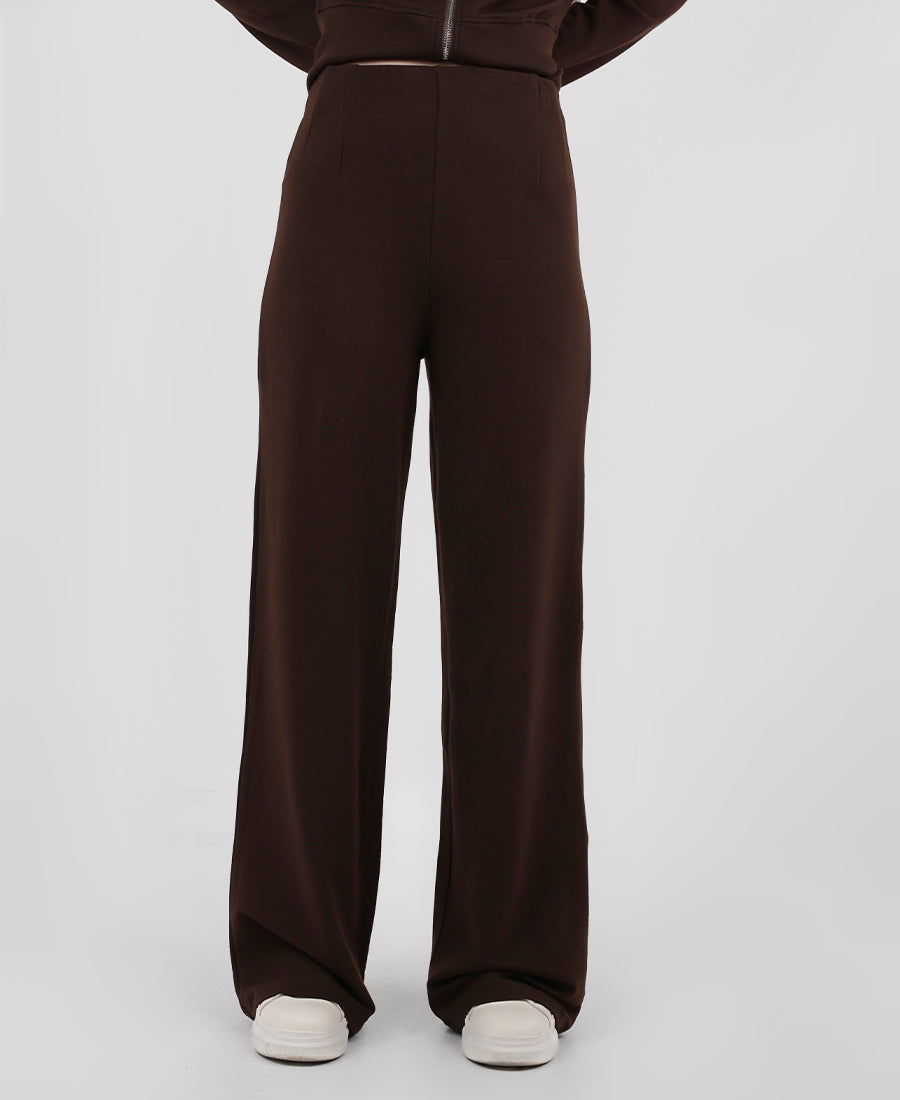 Wide Leg Elastic Waist Sweatpants