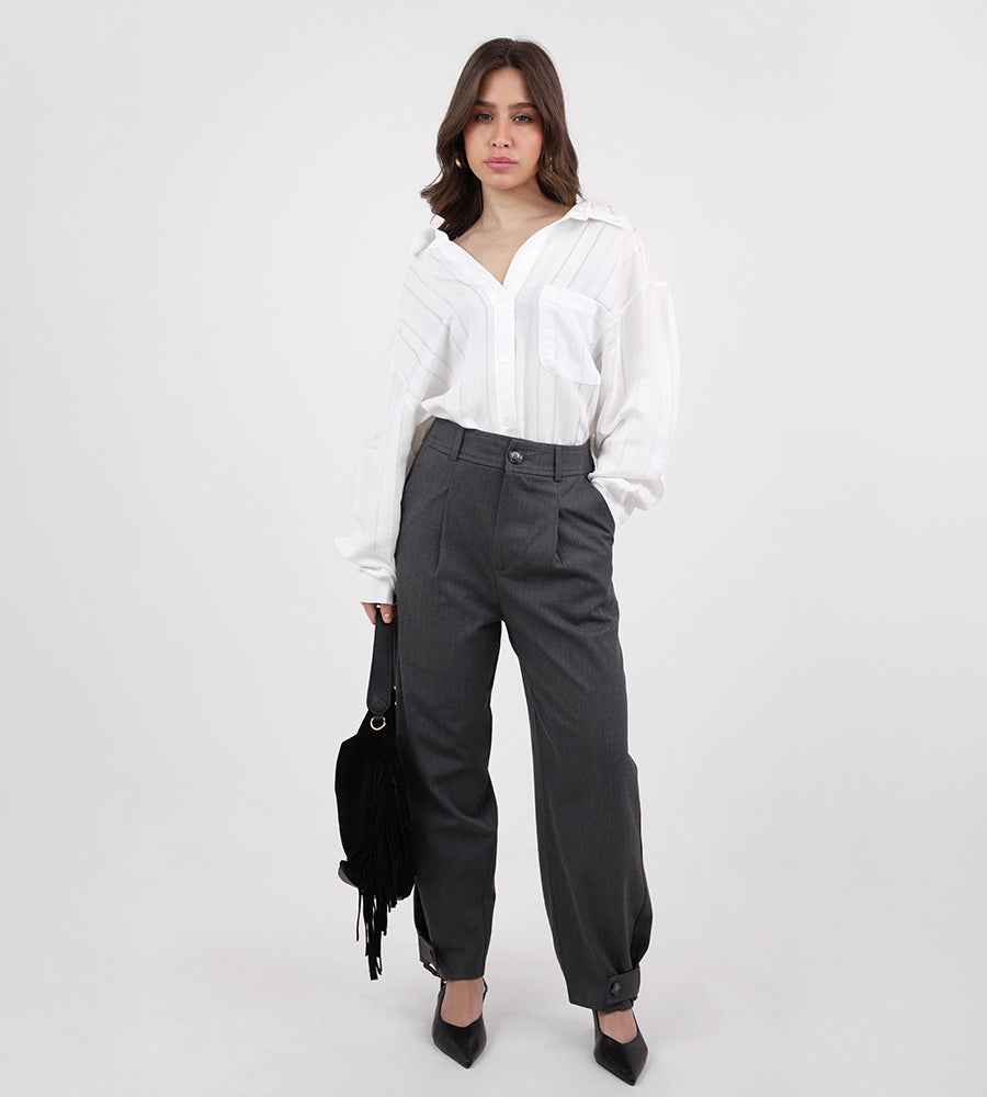 Striped shirt with pocket