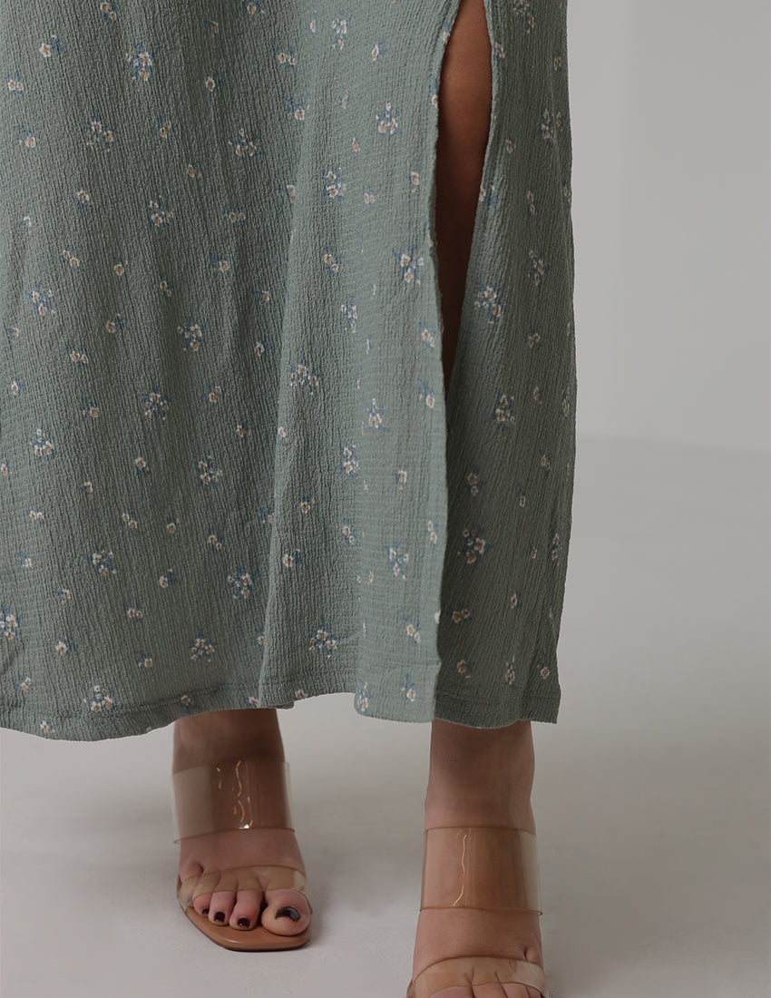 Floral Print Maxi Dress