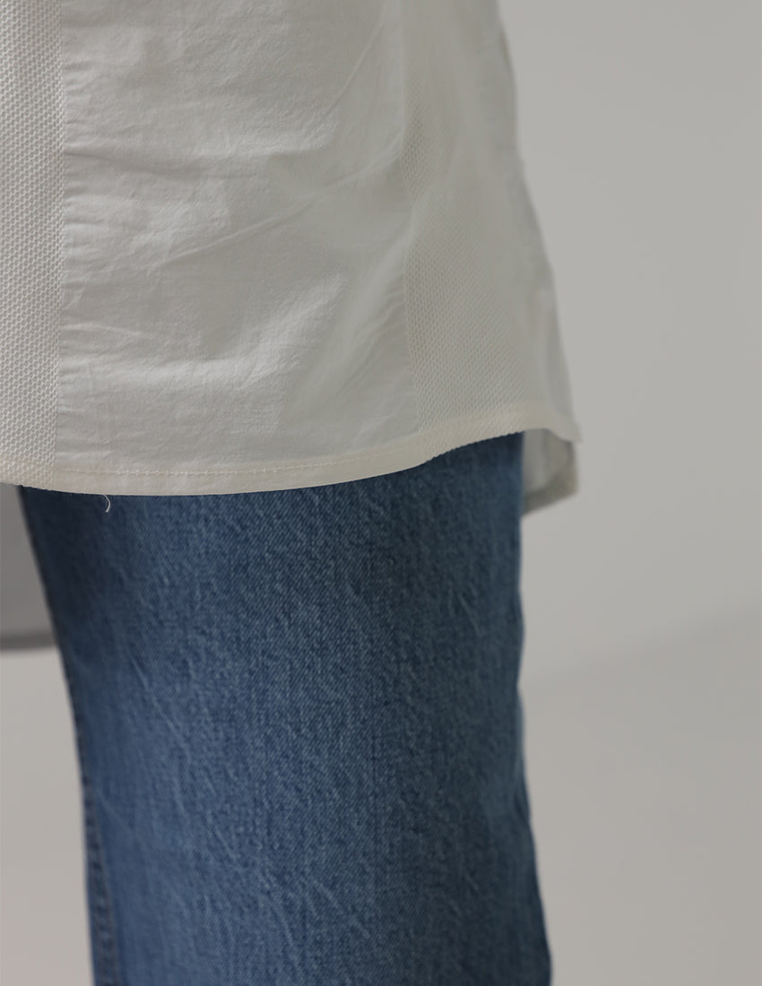 Oversized Cotton Button-Up Shirt