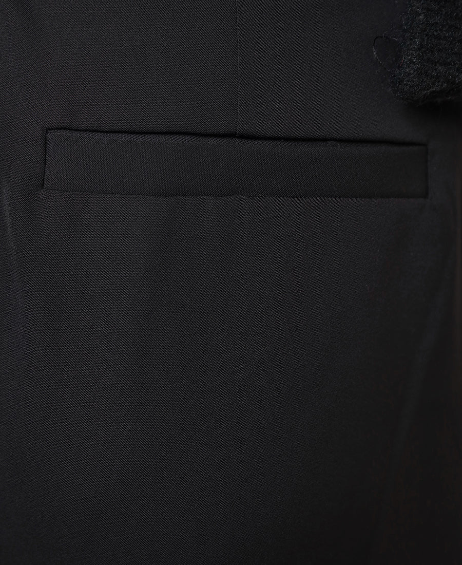 Black wide leg pants