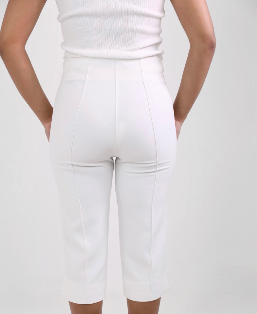 White baramuda shorts