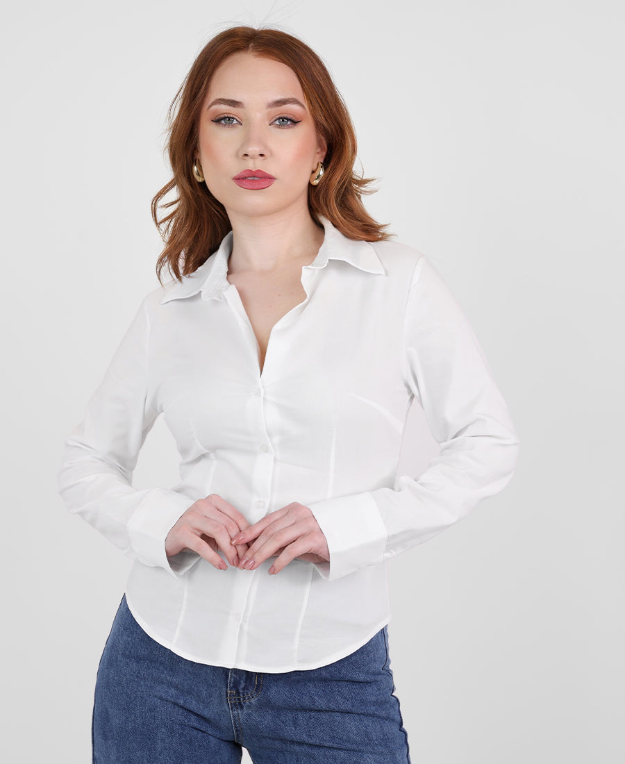Plain fit shirt
