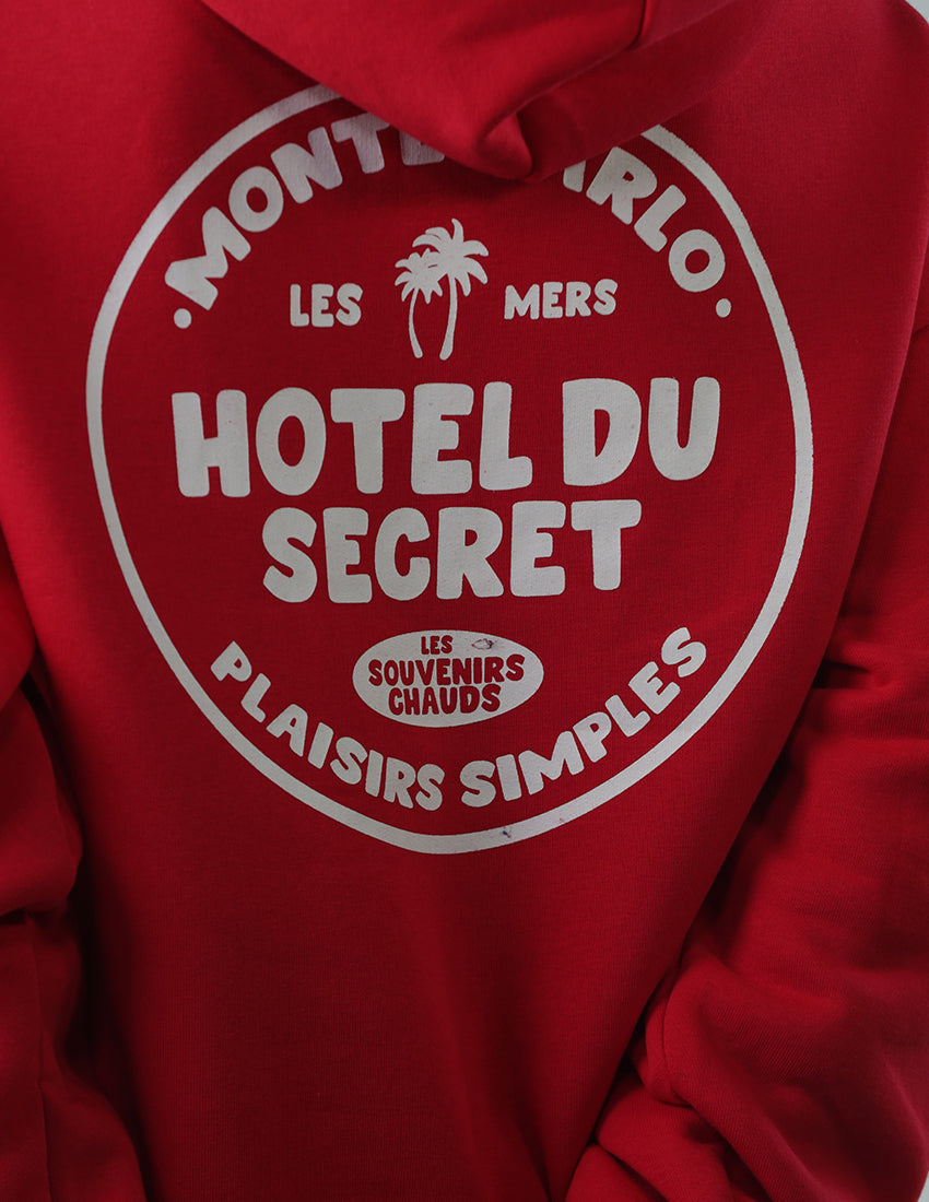 Red Printed Hoodie
