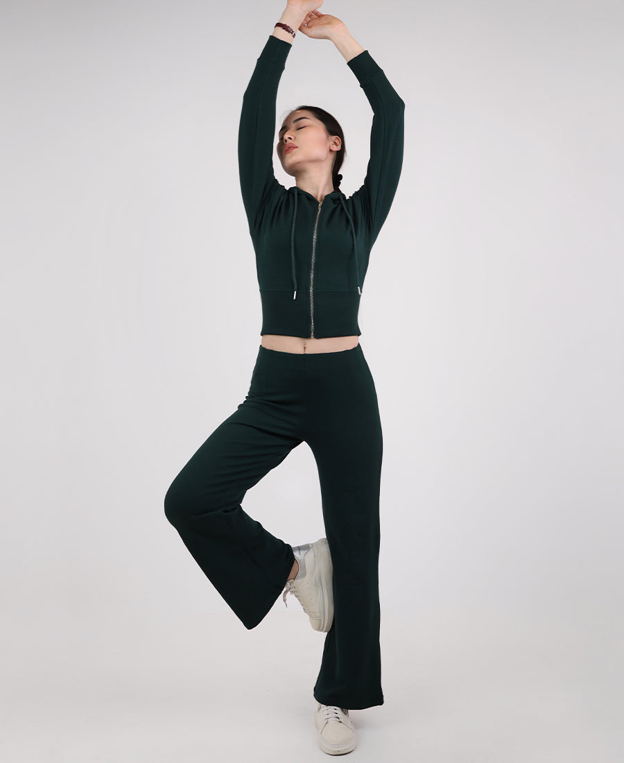 Wide Leg Elastic Waist Sweatpants