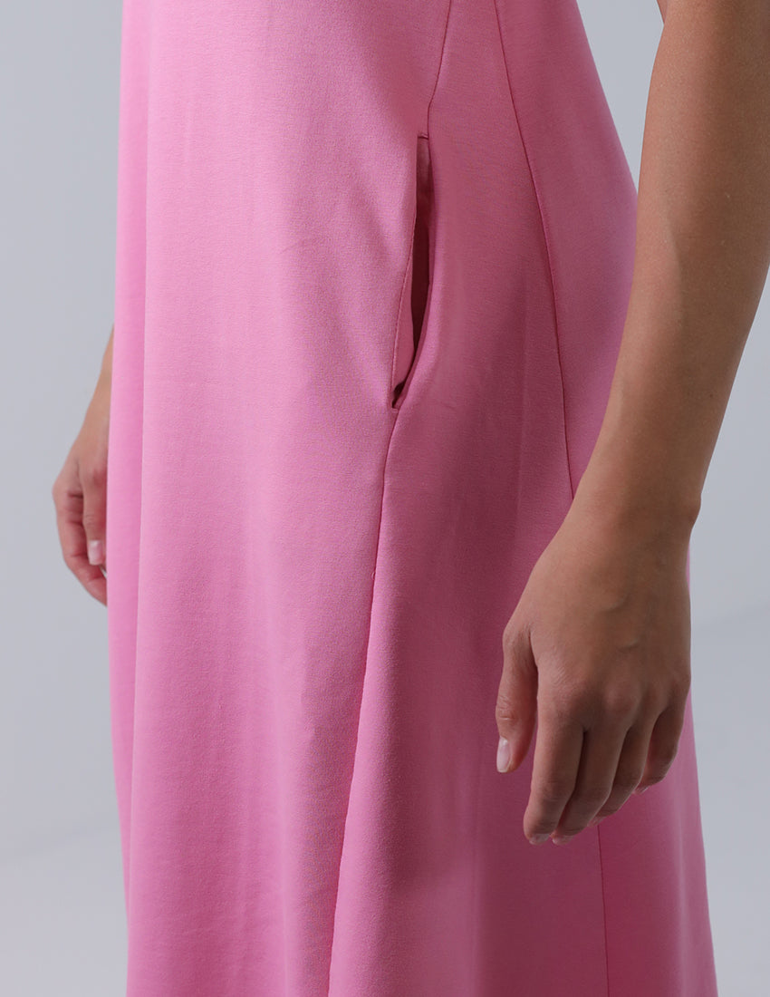 Short Sleeve Midi Dress
