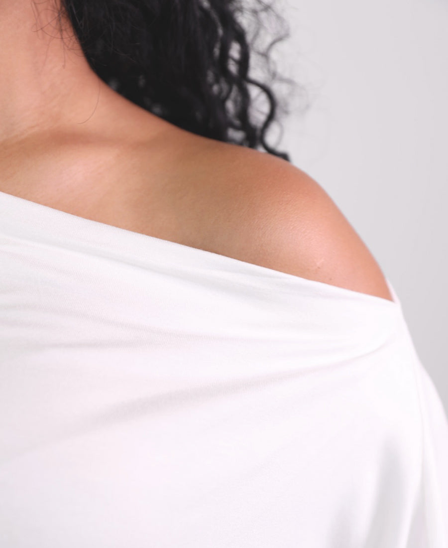 Wide neck T-shirt