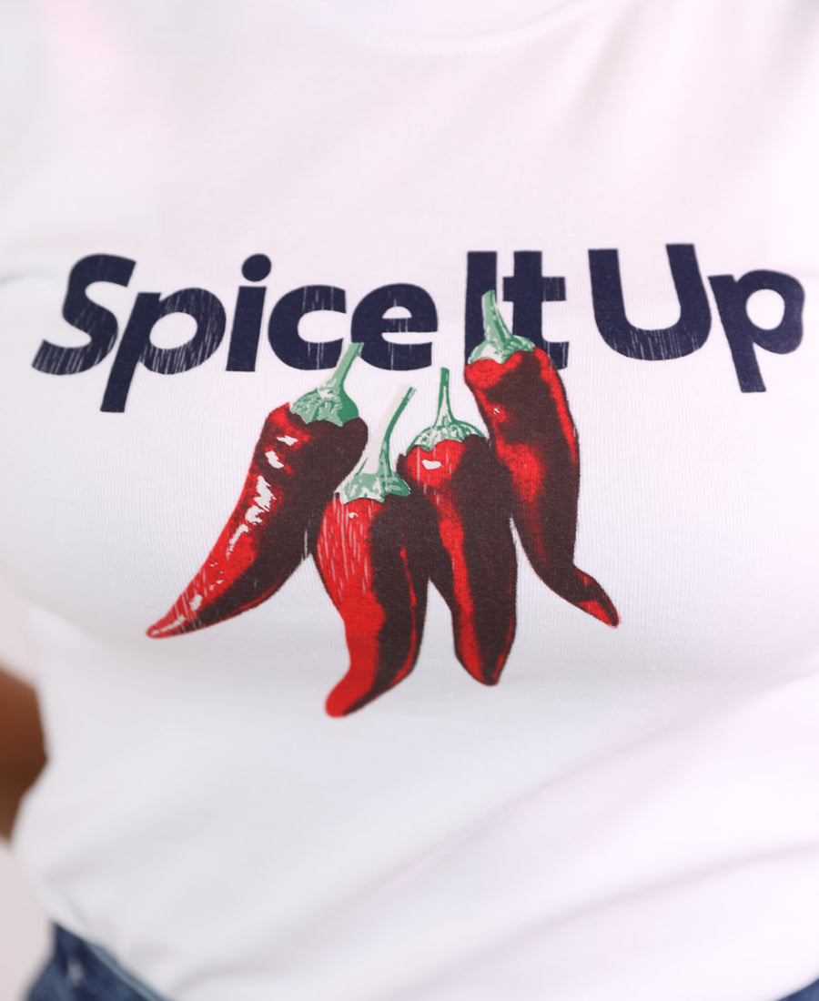 White "Spice It Up" T-Shirt
