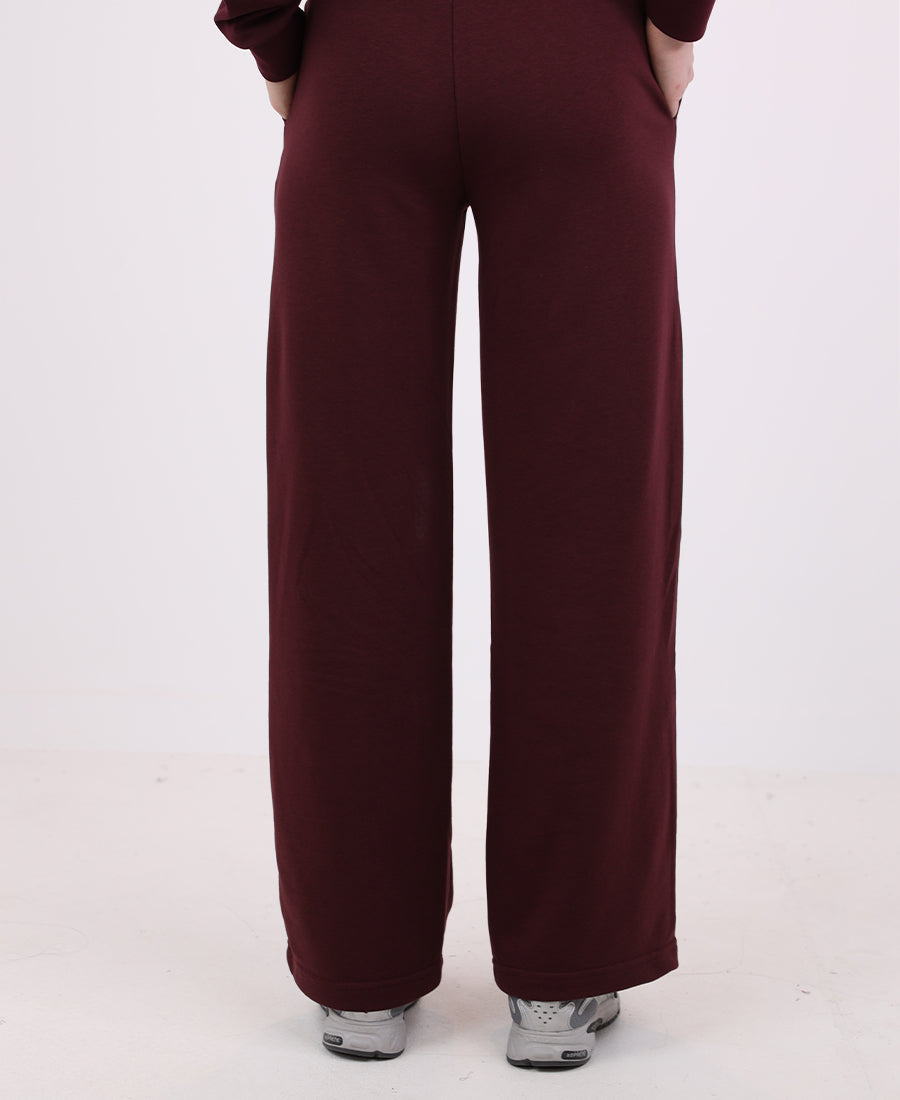 Sweatpants straight cut waist tie
