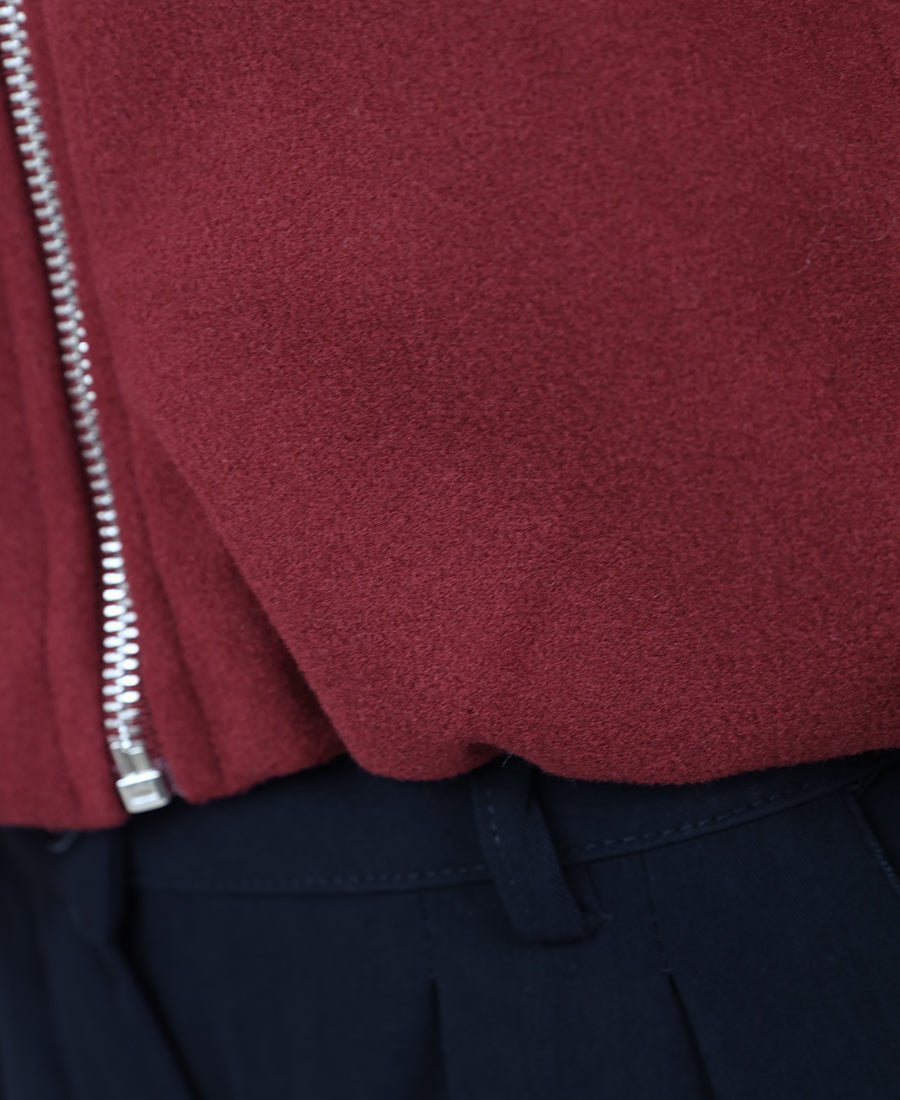 Cropped bomber jacket