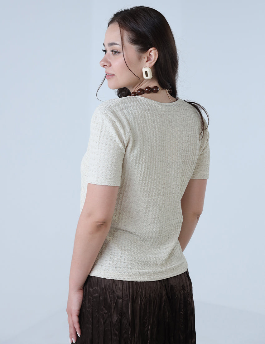 short sleeve open top