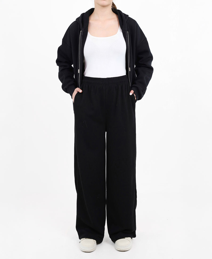 Wide Leg Cotton Sweatpants