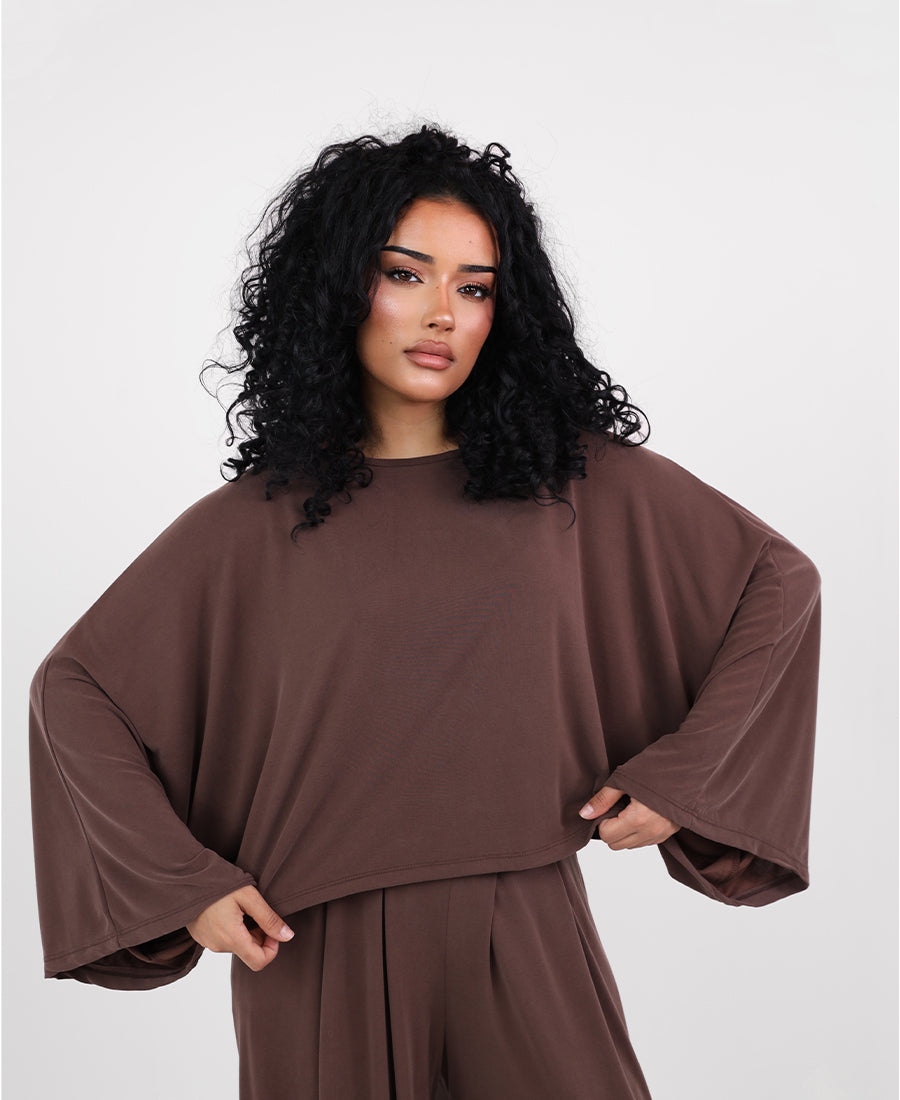 Batwing oversize blouse