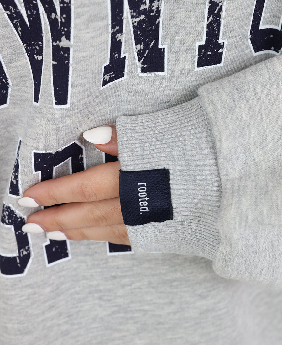 Oversize zipper neck sweater