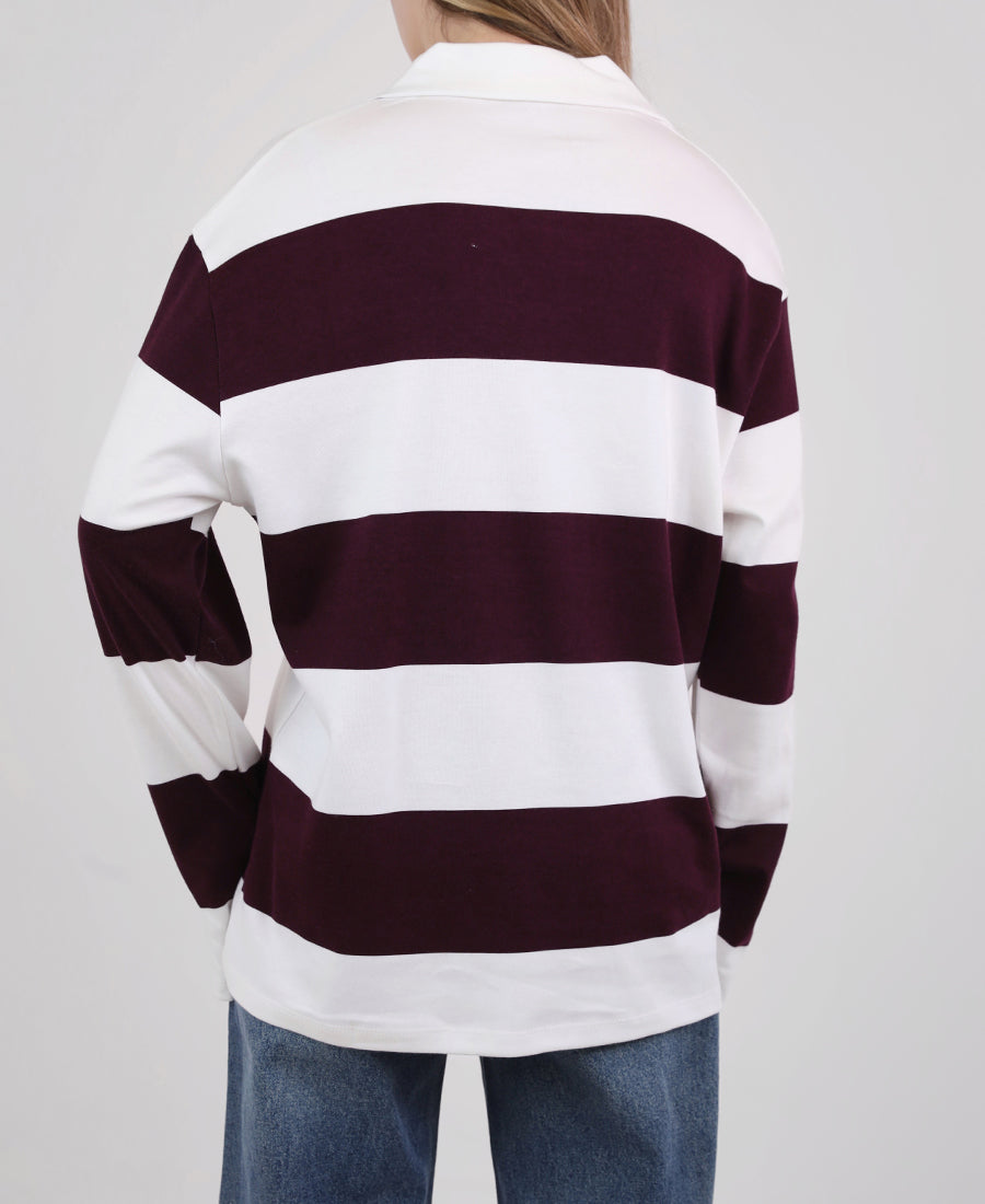 Oversized striped blouse