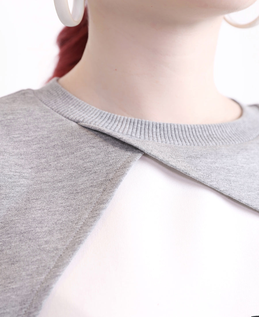 Multi-layered style sweatshirt