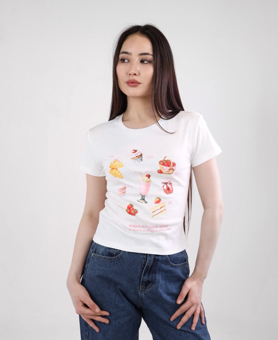 Off-white sweets T-shirt